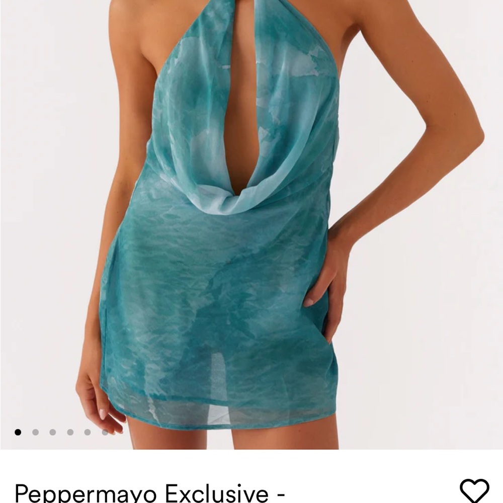 Peppermayo Teal Mini Dress